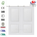 60 pulgadas x 80 pulgadas Cambridge Smooth Composite doble puerta de granero con puerta corredera Hardware Kit